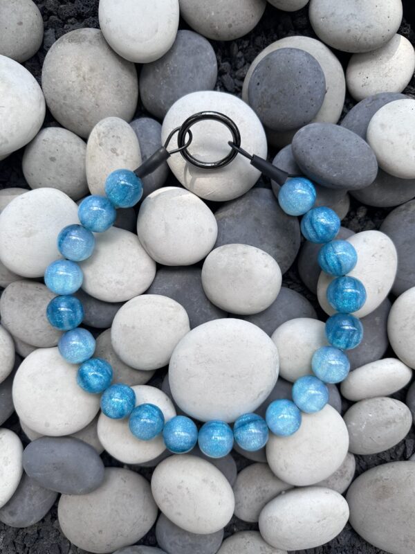 Blue Tiger - Beaded Dog Collar