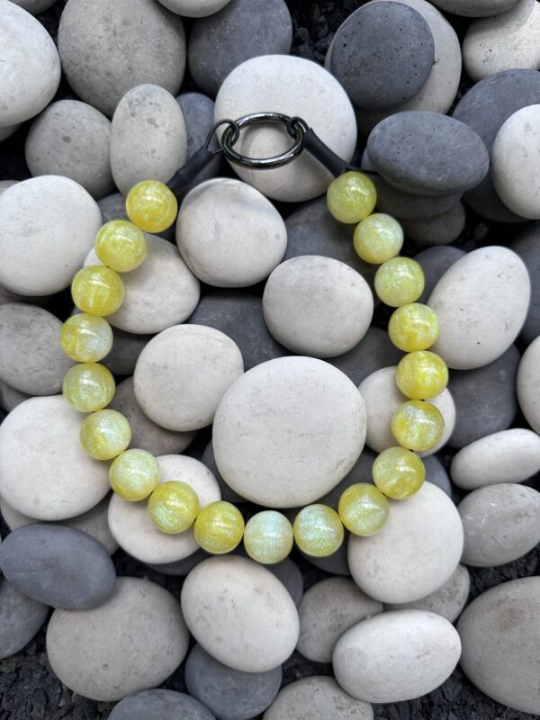 Lemon Tart - Beaded Dog Collar