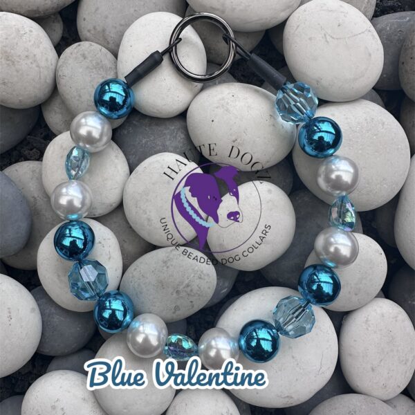 Blue Valentine - Beaded Dog Collar