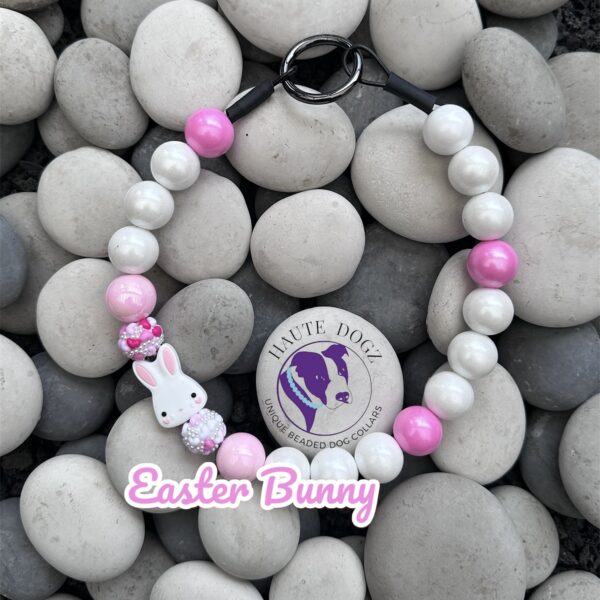 Easter Bunny - Beaded Dog Collar
