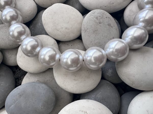 White Pearls - Beaded Dog Collar - Image 2