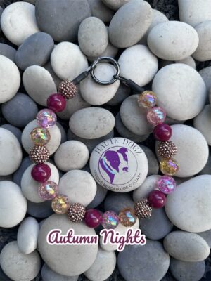 Autumn Nights - Beaded Dog Collar