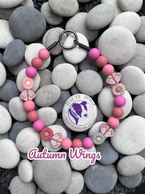 Autumn Wings - Beaded Dog Collar