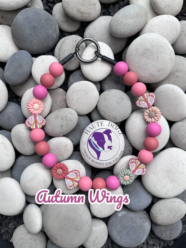 Autumn Wings - Beaded Dog Collar