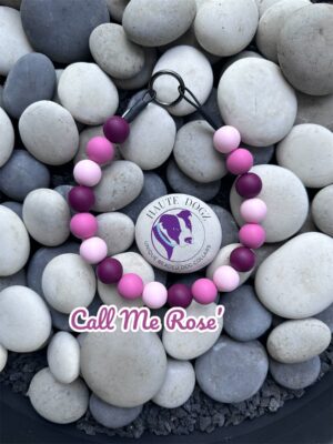 Call Me Rosé - Beaded Dog Collar