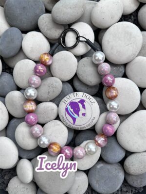 Icelyn - Beaded Dog Collar