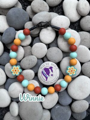 Winnie - Beaded Dog Collar