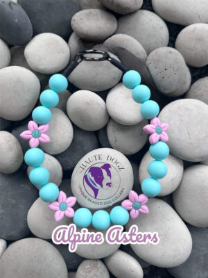 Alpine Asters - Beaded Dog Collar