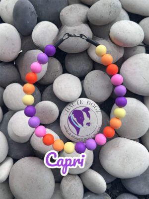 Capri - Beaded Dog Collar