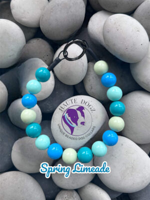 Spring Limeade - Beaded Dog Collar