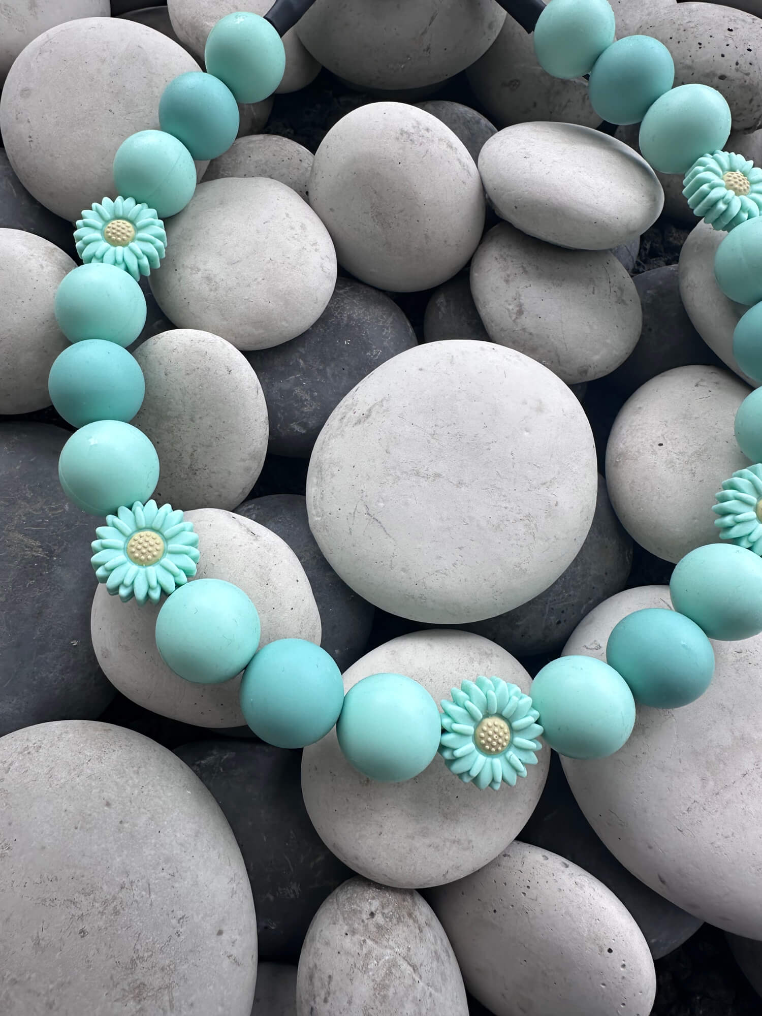 Whispering Mint - Beaded Dog Collar - Image 2