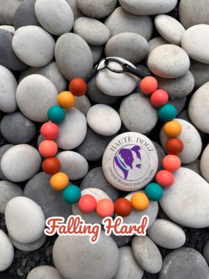 Falling Hard - Beaded Dog Collar
