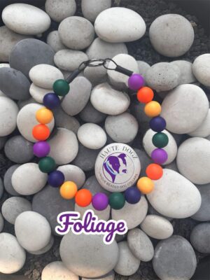 Foliage - Beaded Dog Collar