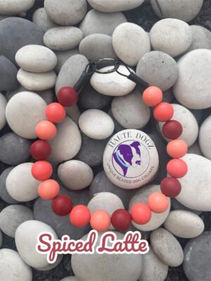 Spiced Latte - Beaded Dog Collar