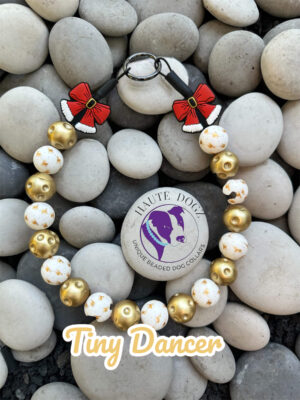 Tiny Dancer - Beaded Dog Collar